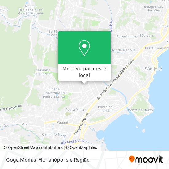 Goga Modas mapa