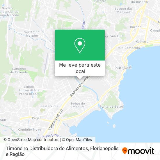 Timoneiro Distribuidora de Alimentos mapa