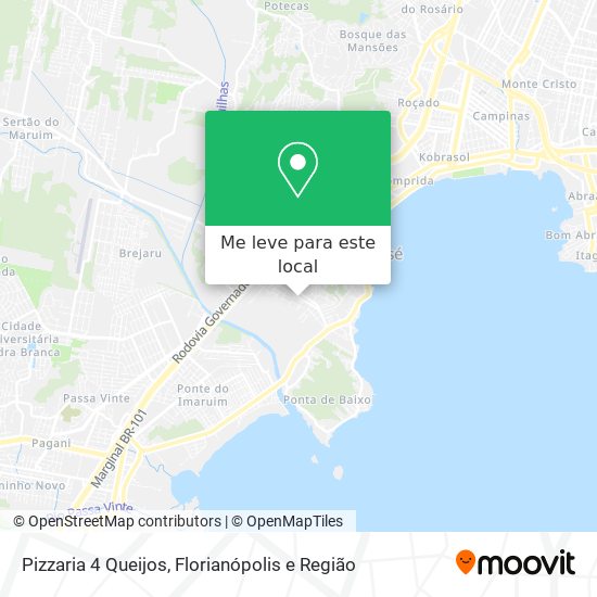 Pizzaria 4 Queijos mapa