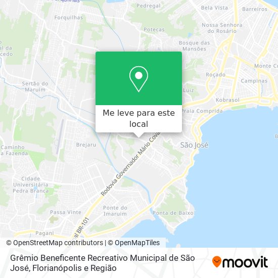 Grêmio Beneficente Recreativo Municipal de São José mapa