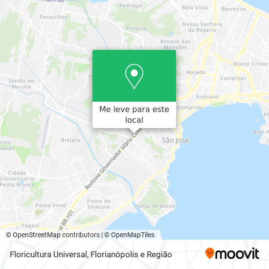 Floricultura Universal mapa