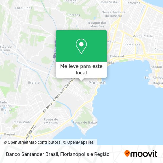 Banco Santander Brasil mapa