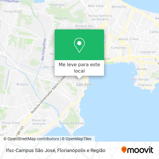 Ifsc-Campus São José mapa