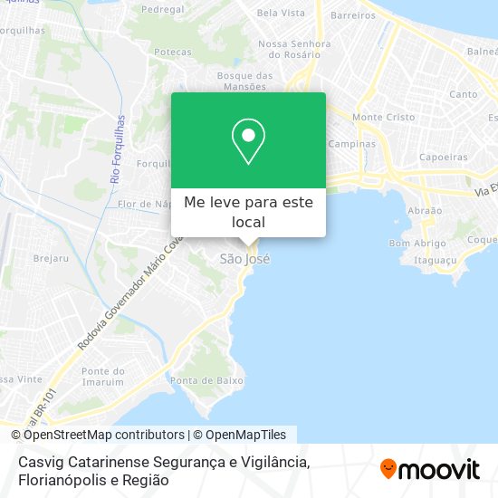 Casvig Catarinense Segurança e Vigilância mapa
