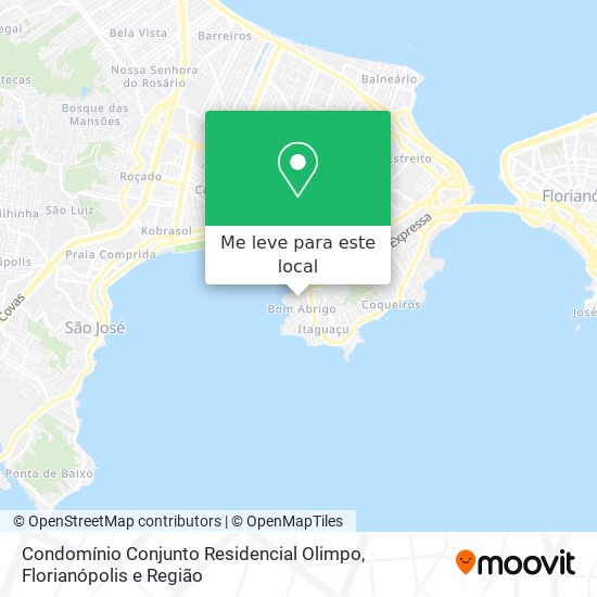 Condomínio Conjunto Residencial Olimpo mapa