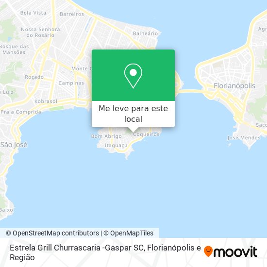 Estrela Grill Churrascaria -Gaspar SC mapa