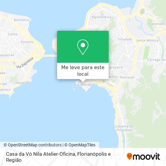 Casa da Vó Nila Atelier-Oficina mapa