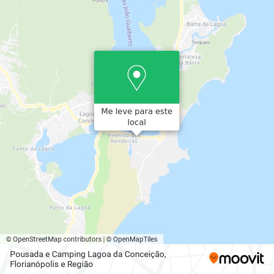 Pousada e Camping Lagoa da Conceição mapa