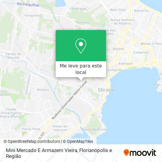 Mini Mercado E Armazem Vieira mapa