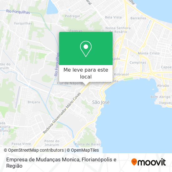Empresa de Mudanças Monica mapa