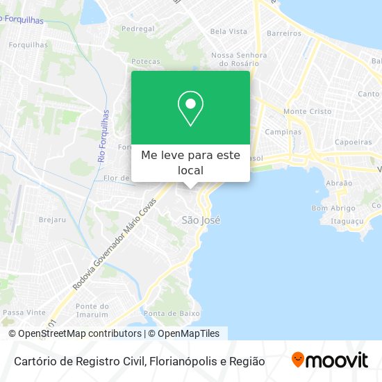 Cartório de Registro Civil mapa