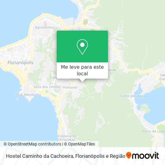 Hostel Caminho da Cachoeira mapa