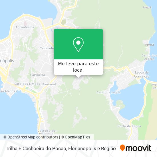 Trilha E Cachoeira do Pocao mapa