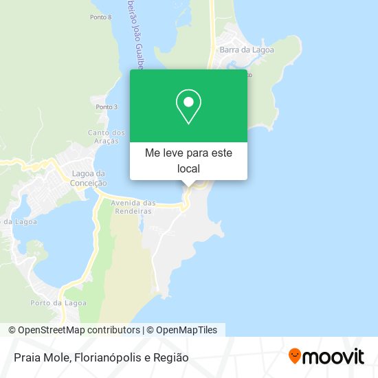 Praia Mole mapa