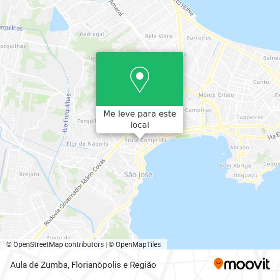 Aula de Zumba mapa