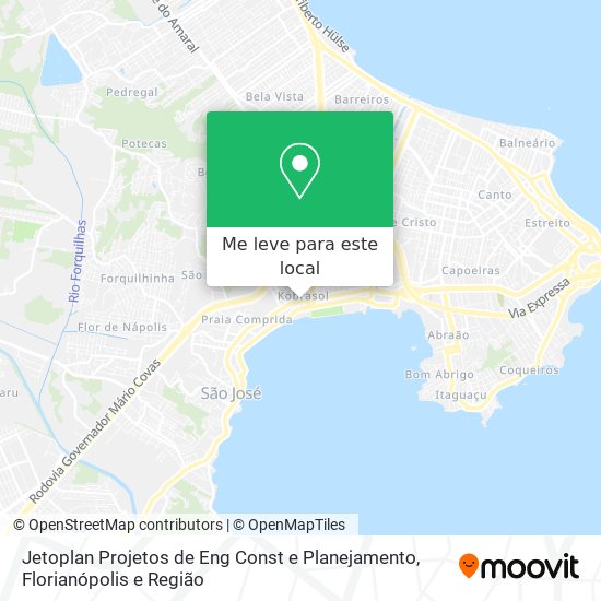 Jetoplan Projetos de Eng Const e Planejamento mapa