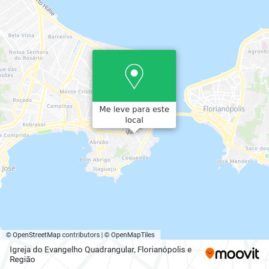 Igreja do Evangelho Quadrangular mapa
