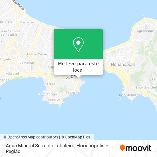 Agua Mineral Serra do Tabuleiro mapa