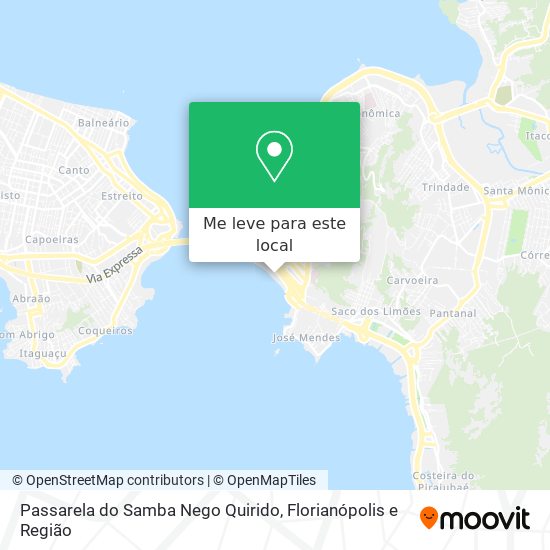 Passarela do Samba Nego Quirido mapa