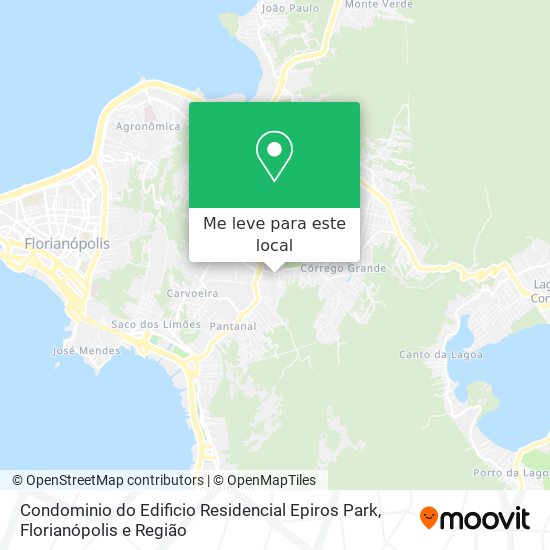 Condominio do Edificio Residencial Epiros Park mapa