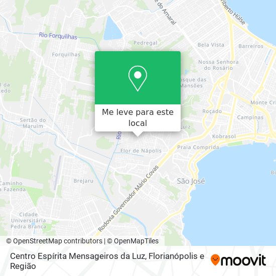 Centro Espírita Mensageiros da Luz mapa