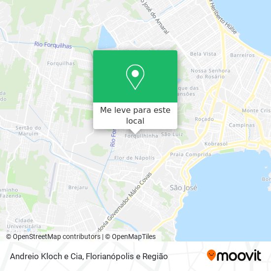 Andreio Kloch e Cia mapa