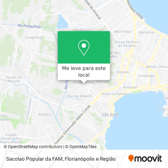 Sacolao Popular da FAM mapa