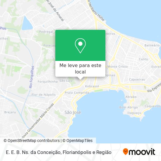 E. E. B. Ns. da Conceição mapa