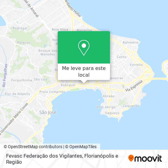 Fevasc Federação dos Vigilantes mapa