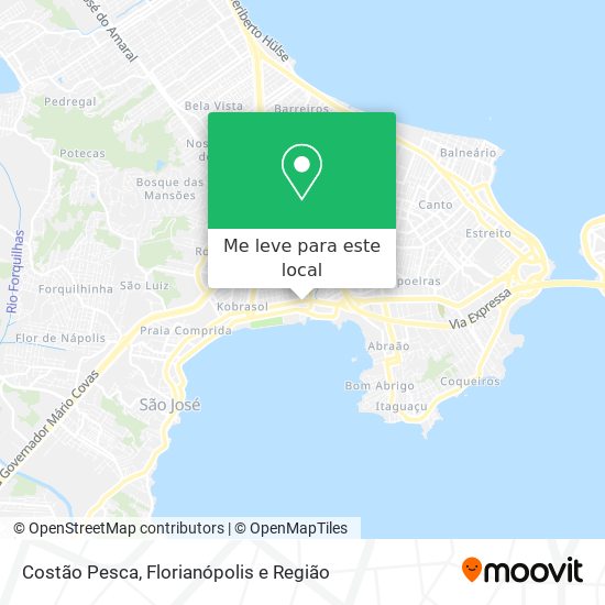 Costão Pesca mapa