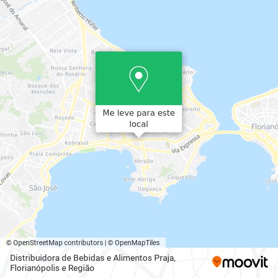Distribuidora de Bebidas e Alimentos Praja mapa