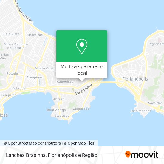 Lanches Brasinha mapa