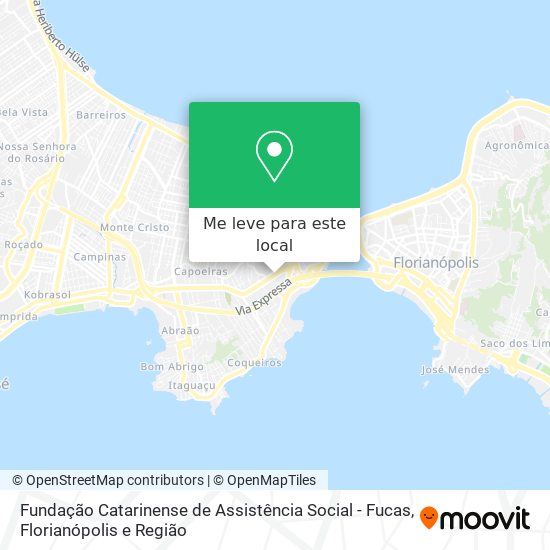 Fundação Catarinense de Assistência Social - Fucas mapa