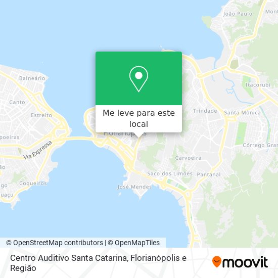 Centro Auditivo Santa Catarina mapa