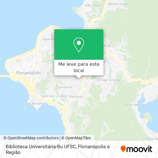 Biblioteca Universitária-Bu UFSC mapa