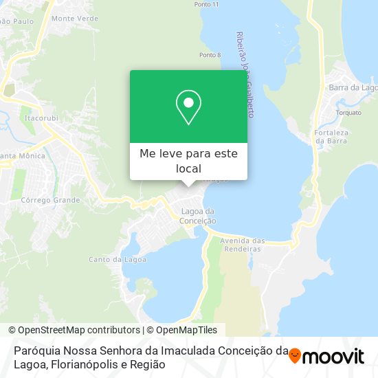 Paróquia Nossa Senhora da Imaculada Conceição da Lagoa mapa