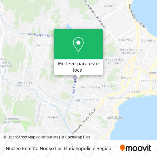 Nucleo Espirita Nosso Lar mapa