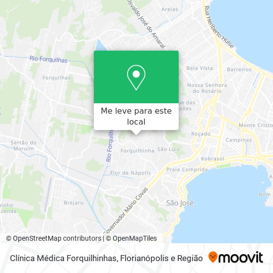 Clínica Médica Forquilhinhas mapa