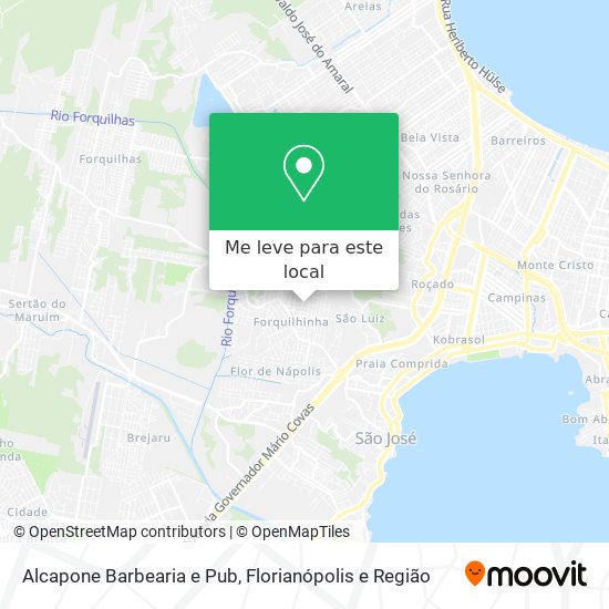 Alcapone Barbearia e Pub mapa