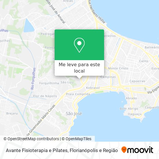 Avante Fisioterapia e Pilates mapa