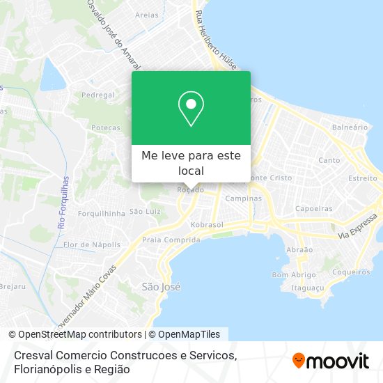 Cresval Comercio Construcoes e Servicos mapa