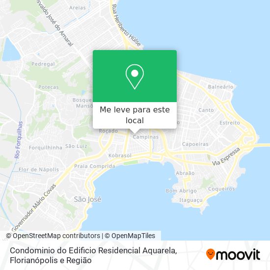 Condominio do Edificio Residencial Aquarela mapa