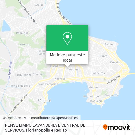 PENSE LIMPO LAVANDERIA E CENTRAL DE SERVICOS mapa