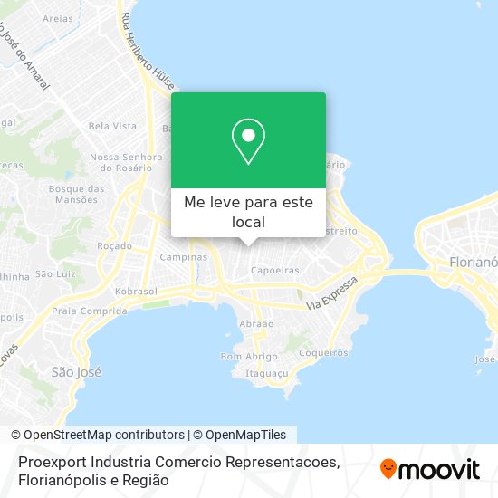 Proexport Industria Comercio Representacoes mapa