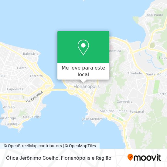 Ótica Jerônimo Coelho mapa