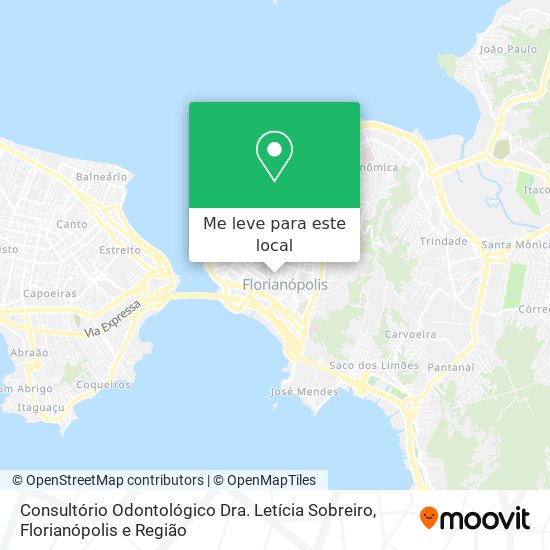 Consultório Odontológico Dra. Letícia Sobreiro mapa