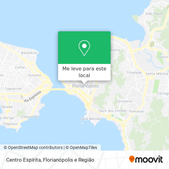 Centro Espírita mapa