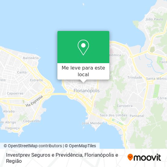 Investprev Seguros e Previdência mapa