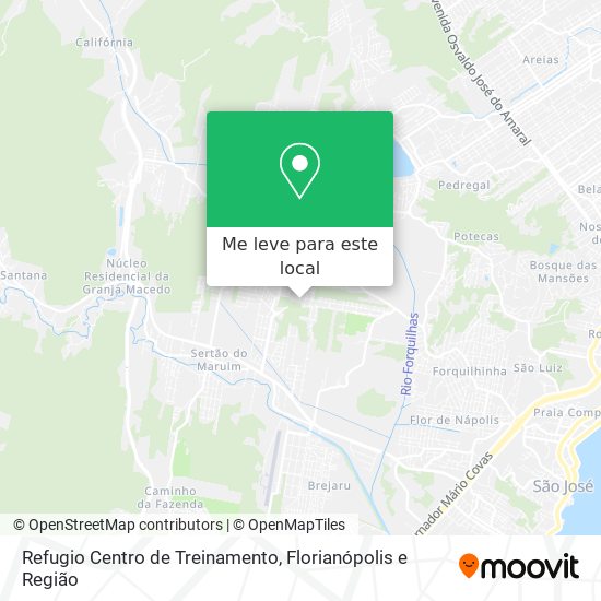 Refugio Centro de Treinamento mapa