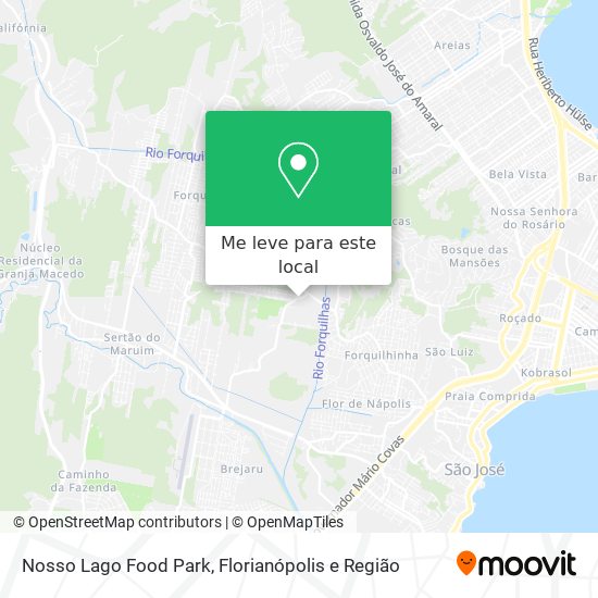 Nosso Lago Food Park mapa
